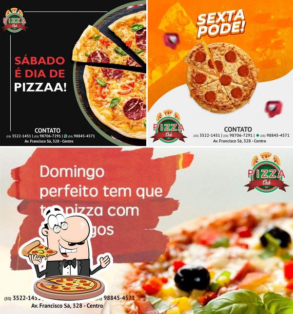 Escolha pizza no Pizza club