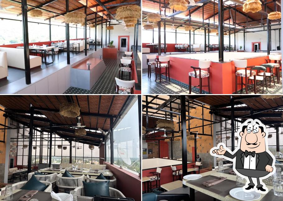 The interior of PNS NAKSHATRA - CLOUD NINE - ROOF TOP - MULTICUISINE RESTAURANT