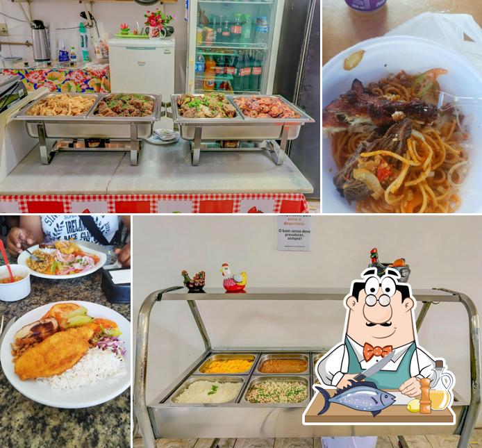 Salmão grelhado em Restaurante Comida Mineira - Self Service PF da Praça