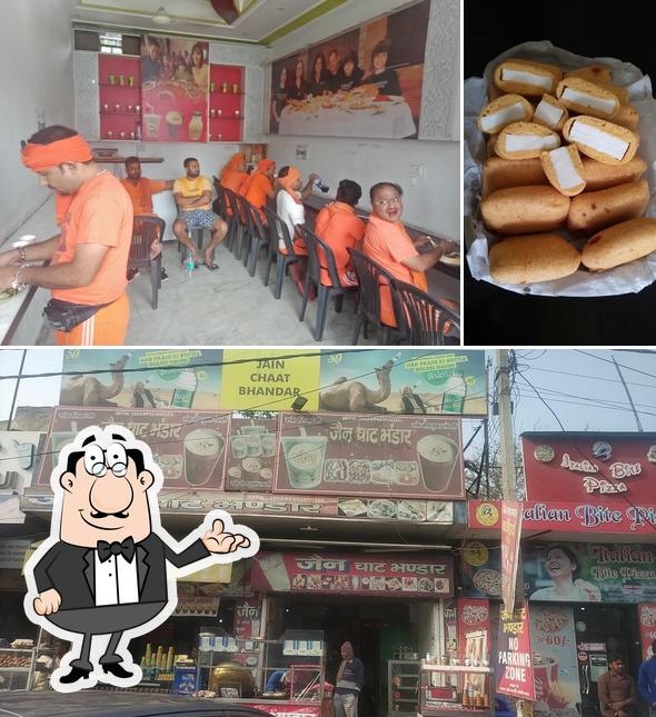 Among various things one can find interior and food at Jain Chat Bhandar Modinagar