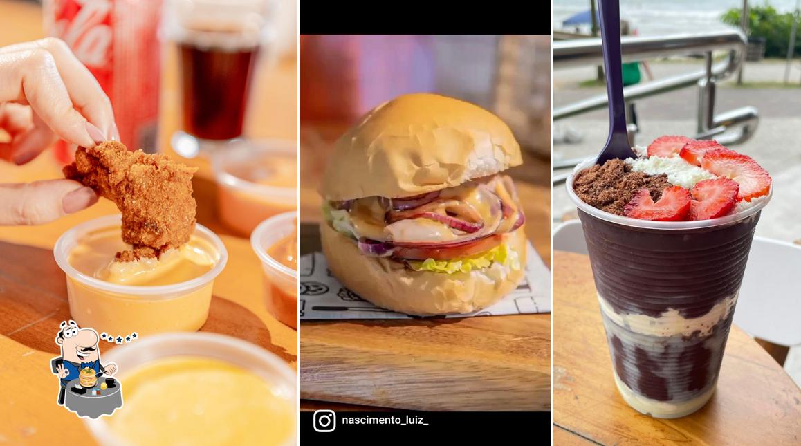 Platos en Brothers BFC Itapema Burger Frango Frito no Pote e Açaí