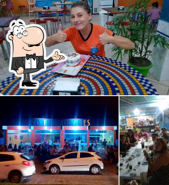 O interior do Scotilha Sorvetes