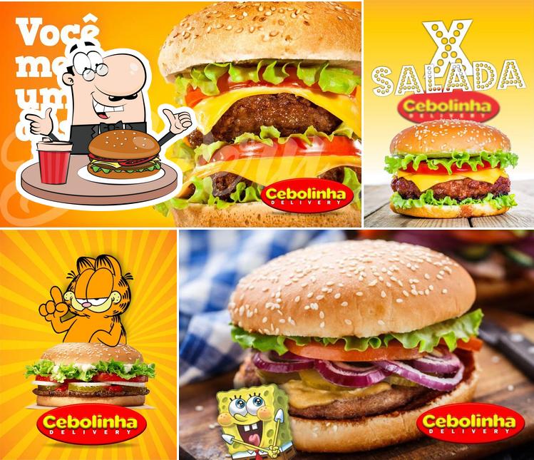 Os hambúrgueres do CEBOLINHA DELIVERY irão saciar uma variedade de gostos