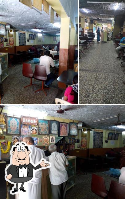 The interior of Udupi Sri Rajaganapathi Bhavan