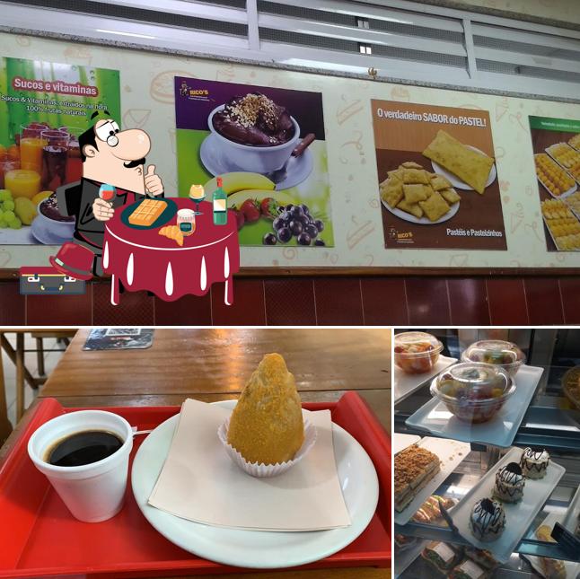 Lanchonete Rico's Café - Major Ávila serve uma escolha de pratos doces
