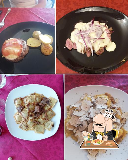 Cibo al Trattoria ai Cacciatori