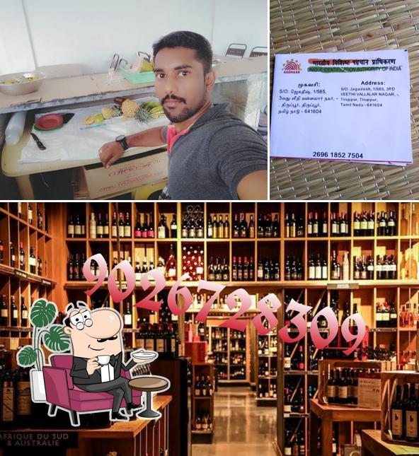 Take a seat at one of the tables at Tasmac Wine Shop