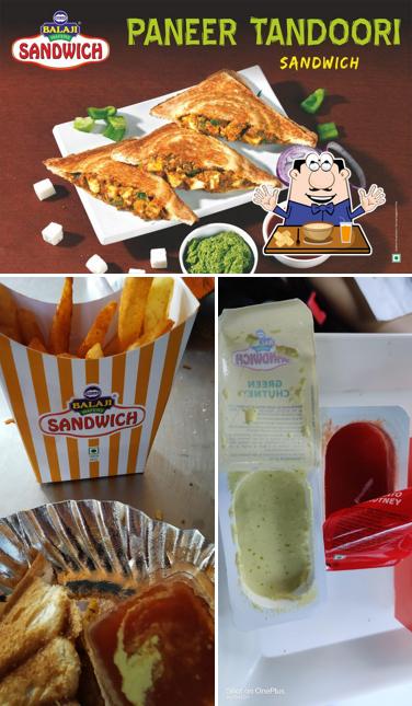 Food at Two Slices by Balaji Sandwich