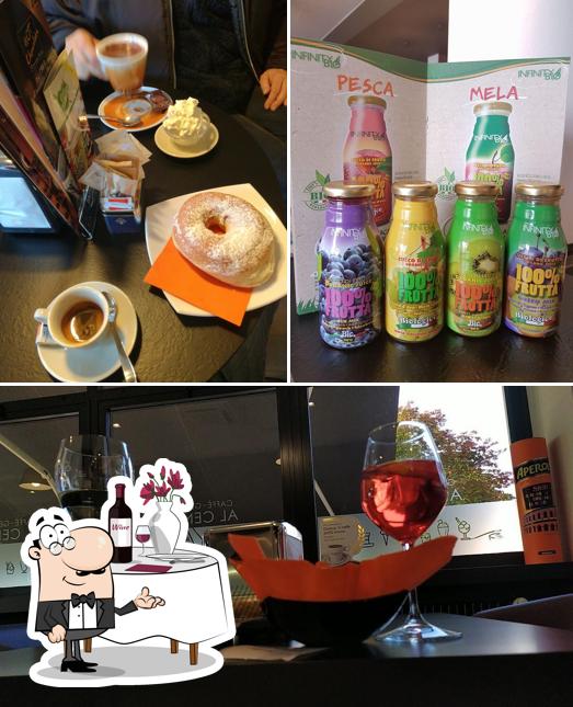 Voici l’image indiquant la table à manger et bière sur Caffé Al Centro