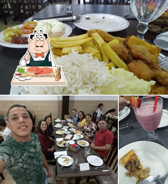 Peixe e fritas em Labareda Grill