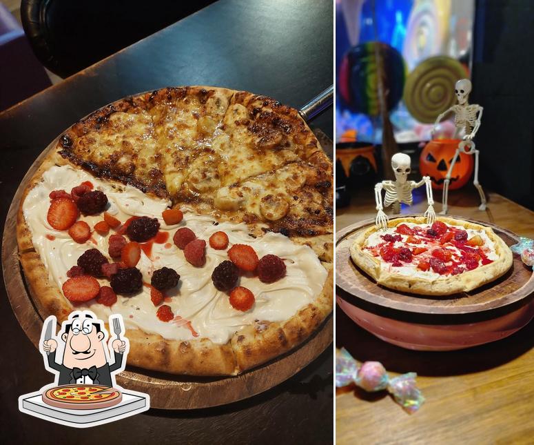 Consiga diferentes variedades de pizza