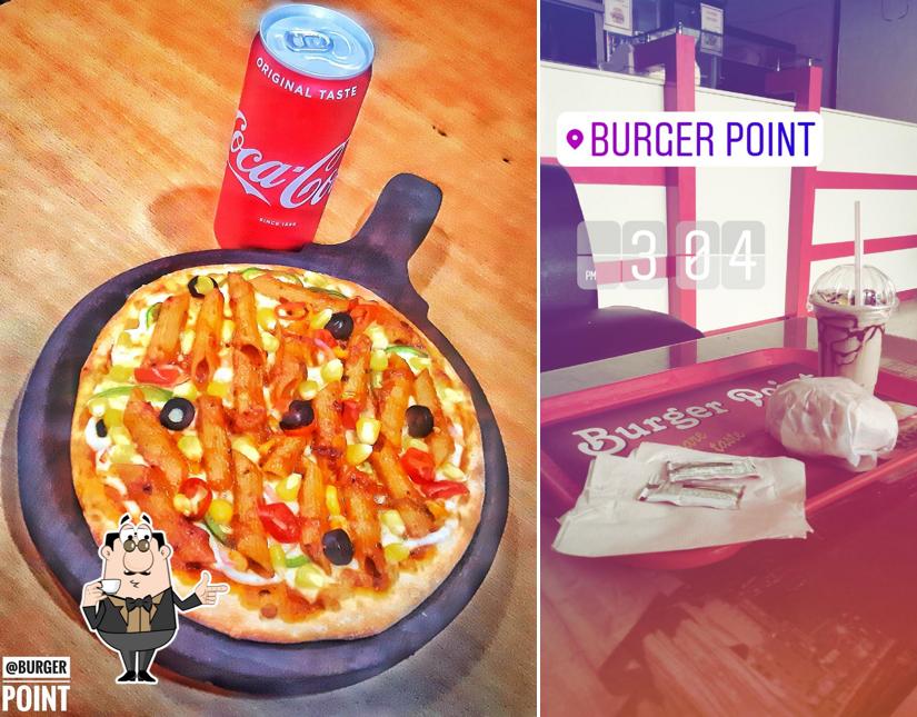 Enjoy a drink at Burger Point