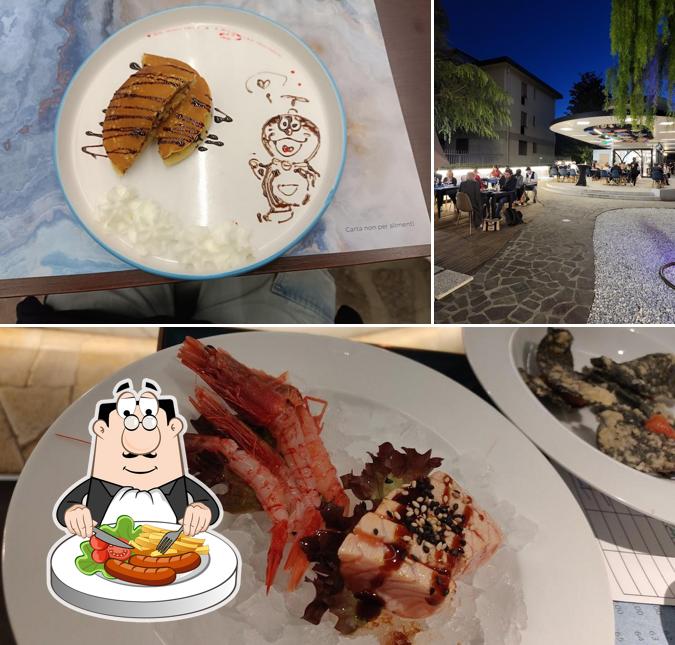 Tra le diverse cose da Umi sushi Fusion si possono trovare la cibo e esterno