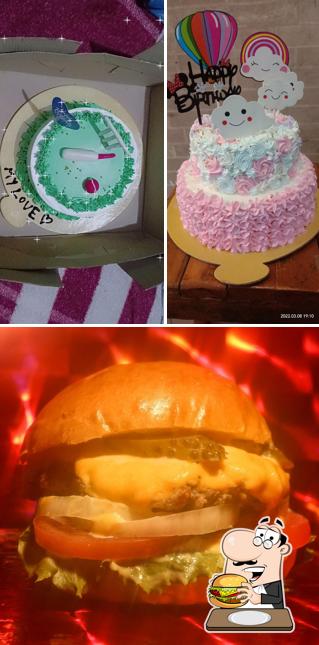 Hamburger at BONBON Bakery & Cafe