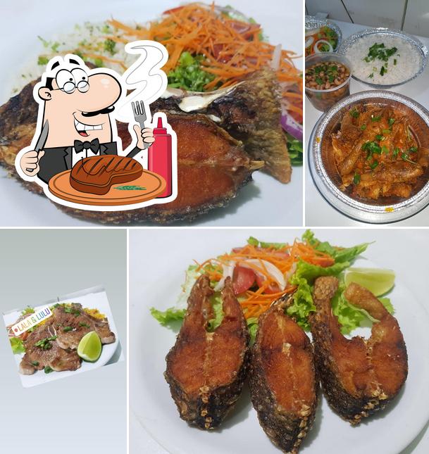Prove refeições de carne no LALA & LULU