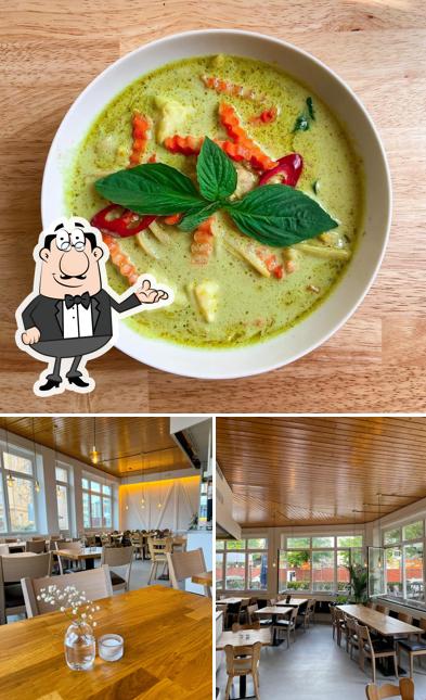 Questa è la foto che mostra la interni e cibo di River Square Dreispitz Basel