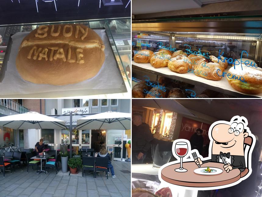 La cibo e interni del ristorante