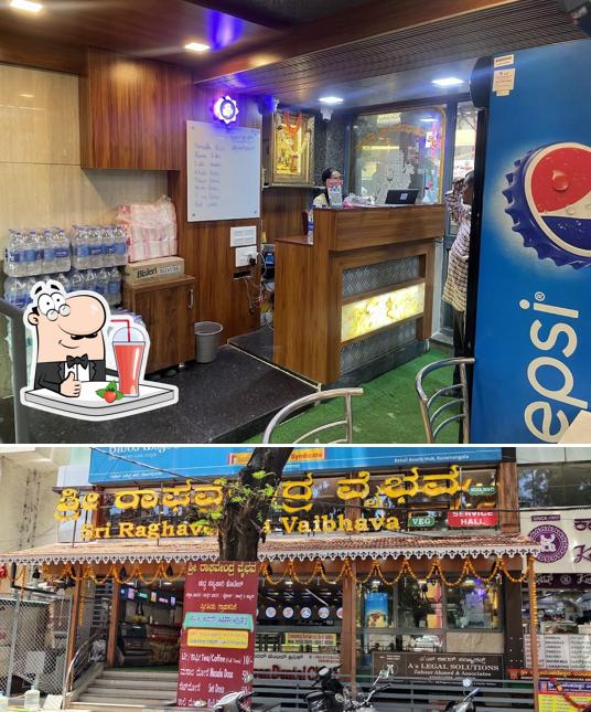 Enjoy a beverage at Sri Raghavendra vaibhav