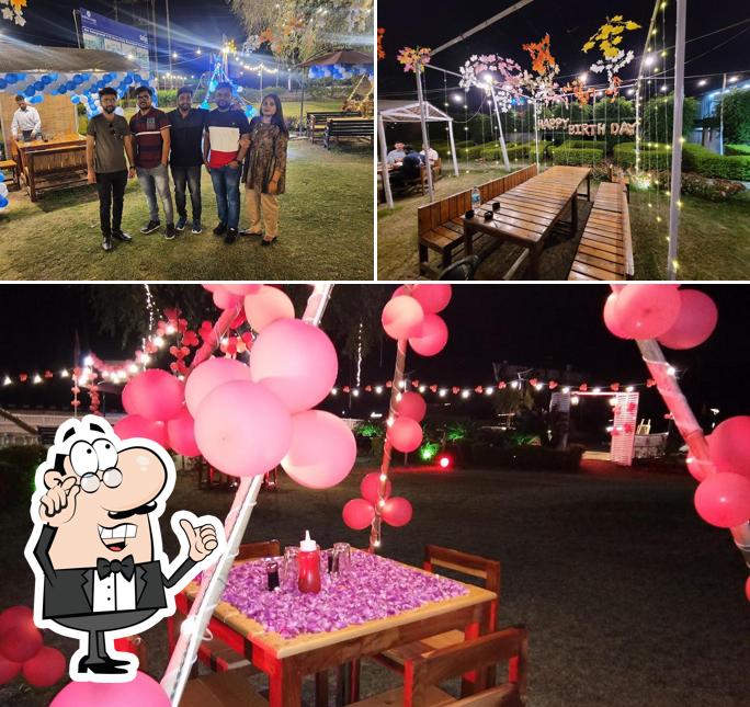 The interior of The Garden cafe & Restro best restaurant in by pass