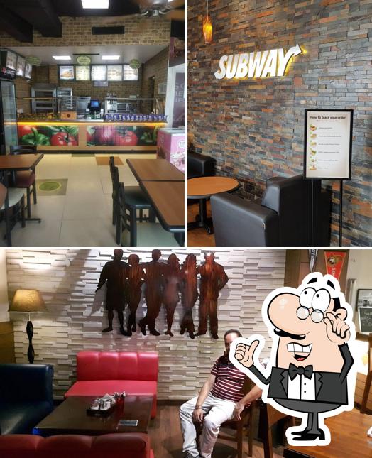 Take a seat at one of the tables at Subway Nijjer Farm