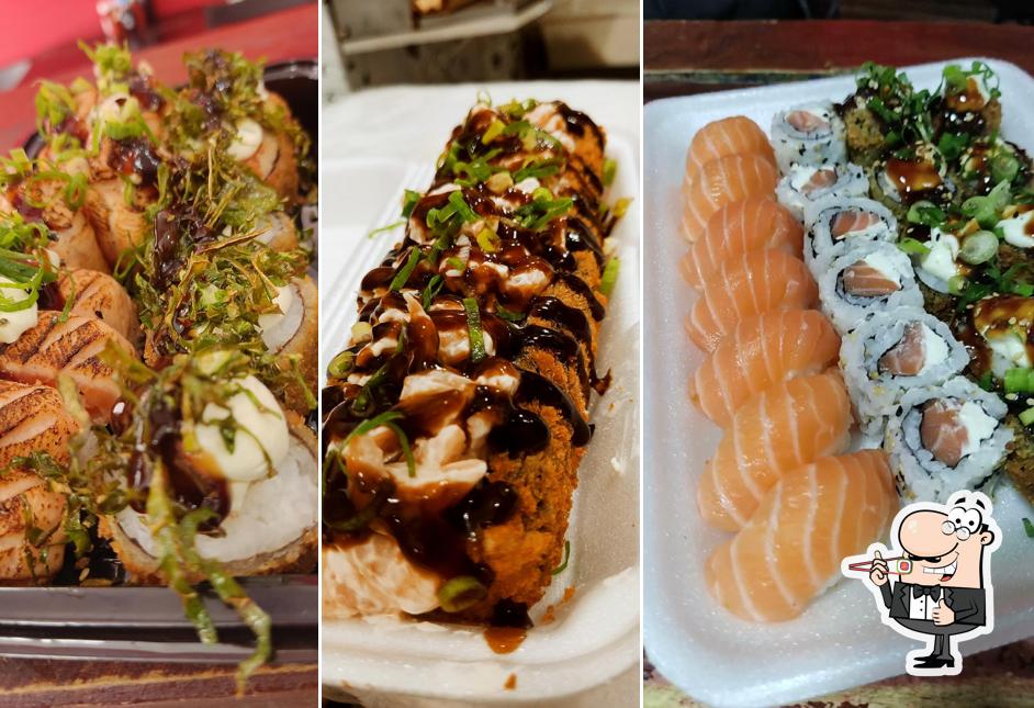 Sushi é um famoso item de comida originário do Japão