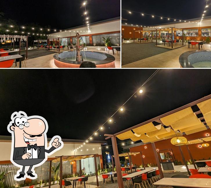 Take a seat at one of the tables at RV's Kitchen