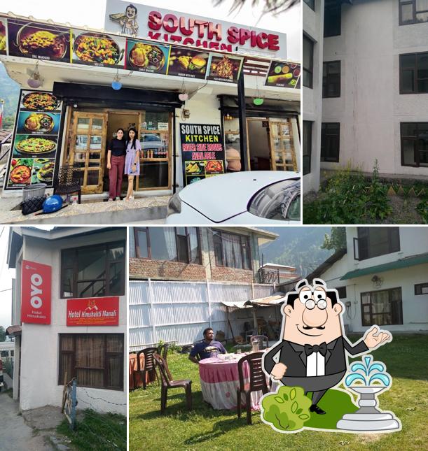 You can get some fresh air outside South Spice Kitchen & Himshakti hotel