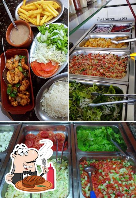 Restaurante Sabore & Art's Cosmopolis oferece refeições de carne