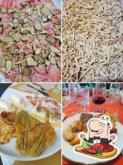 Carpaccio di manzo al Trattoria dei Cacciatori