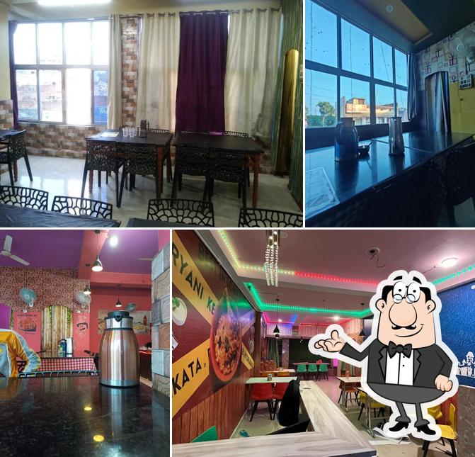 The interior of Raj Rasoi Restaurant