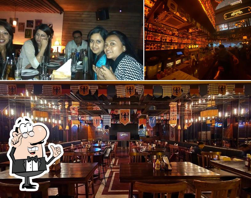 Take a seat at one of the tables at Downtown Diner & Fresh Beer Cafe