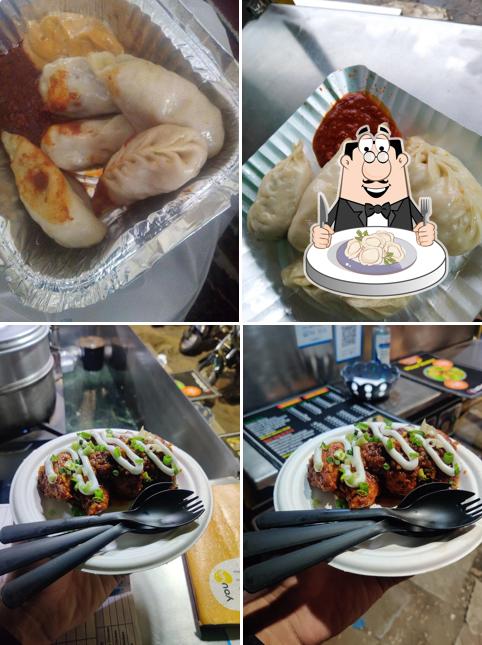 Dumplings at MOMOS eatery