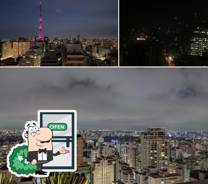 Você pode espairecer no na área externa do The View