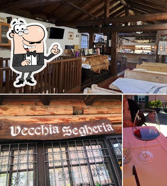 Ristorante Vecchia Segheria si caratterizza per la interni e cibo