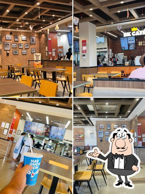 The interior of Burger King