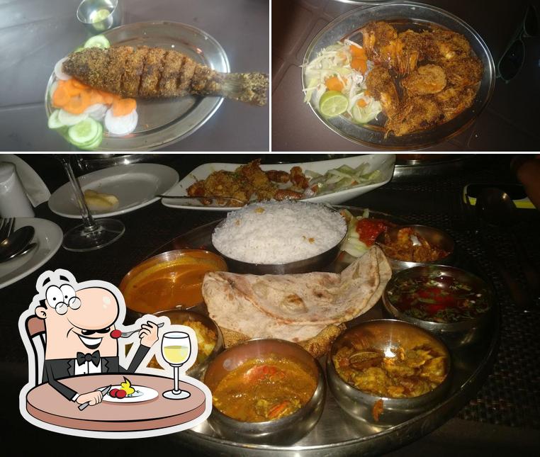 Food at Viva Goa - Authentic Goan Fish Restaurant / Fish tali & prawns