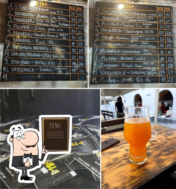 Leggi le specialità del giorno sulla lavagna