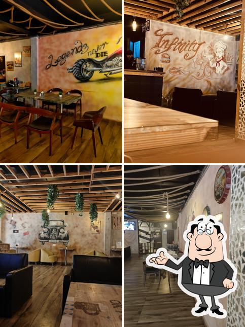 The interior of Infinity Café & Multi-Cuisine