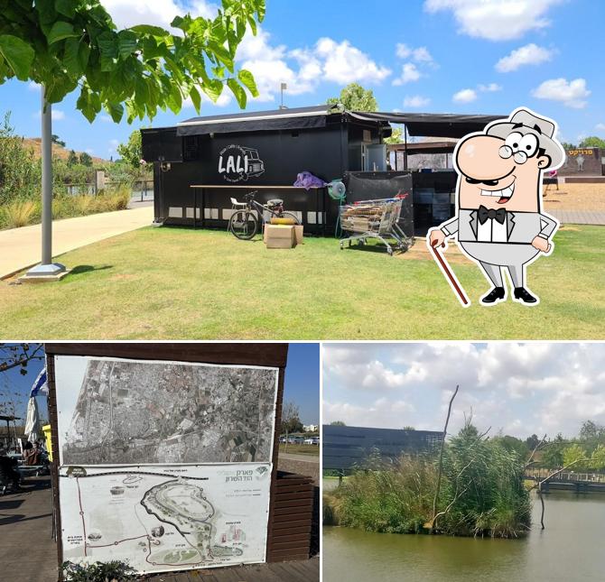 Jetez un coup d’œil à quoi ressemble ללי פיצה קפה- פארק האגם הוד״ש à l'extérieur