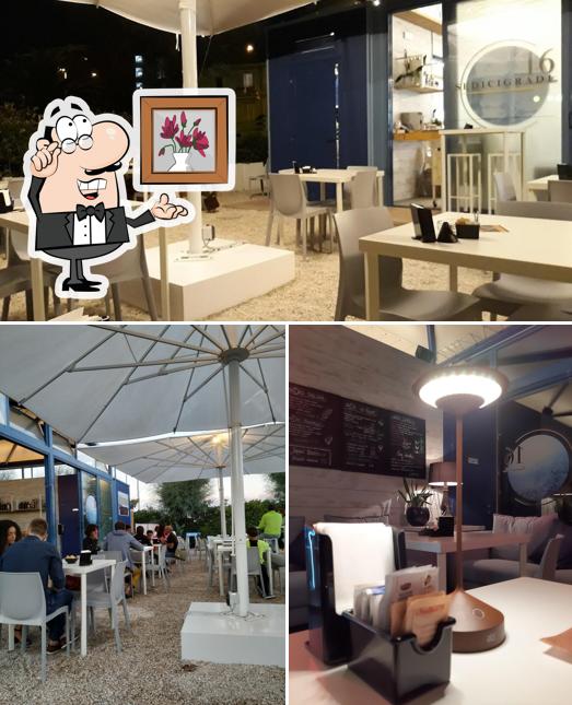 Gli interni di SEDICIGRADI Numana Bar