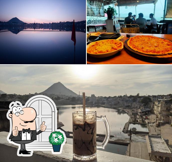 Check out the picture depicting exterior and dining table at Coffee Temple