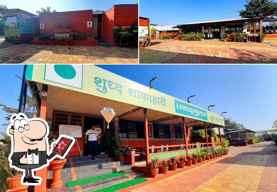 Check out the outside part of Hotel Sadguru Pure Veg, Satara