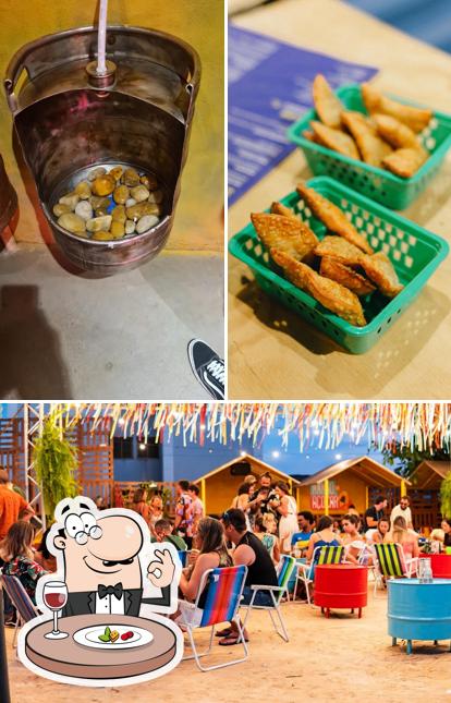 A ilustração do Mamão Com Açúcar’s comida e interior