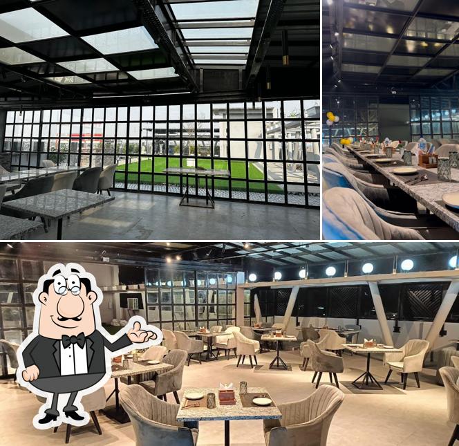 The interior of Moonville Rooftop