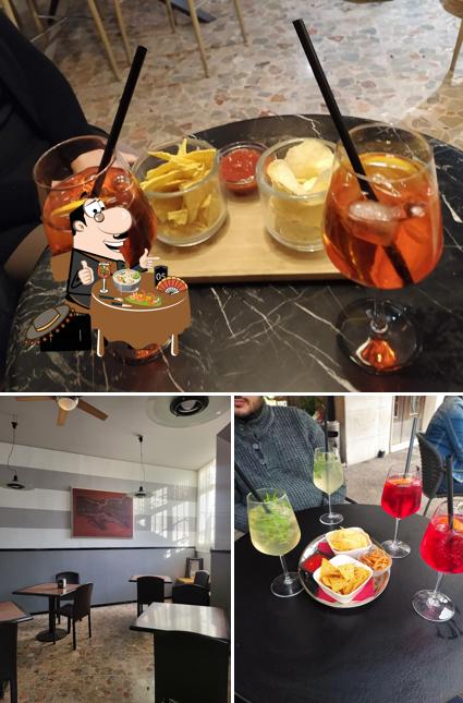 La cibo e interni del ristorante