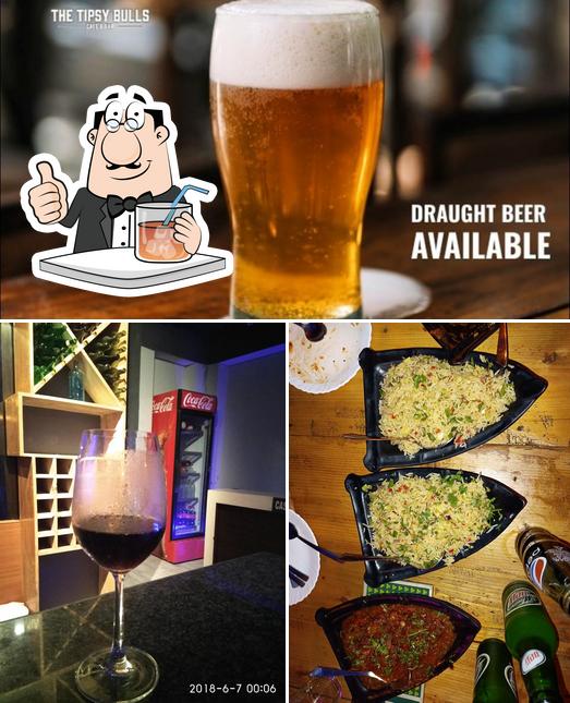 The restaurant's drink and food