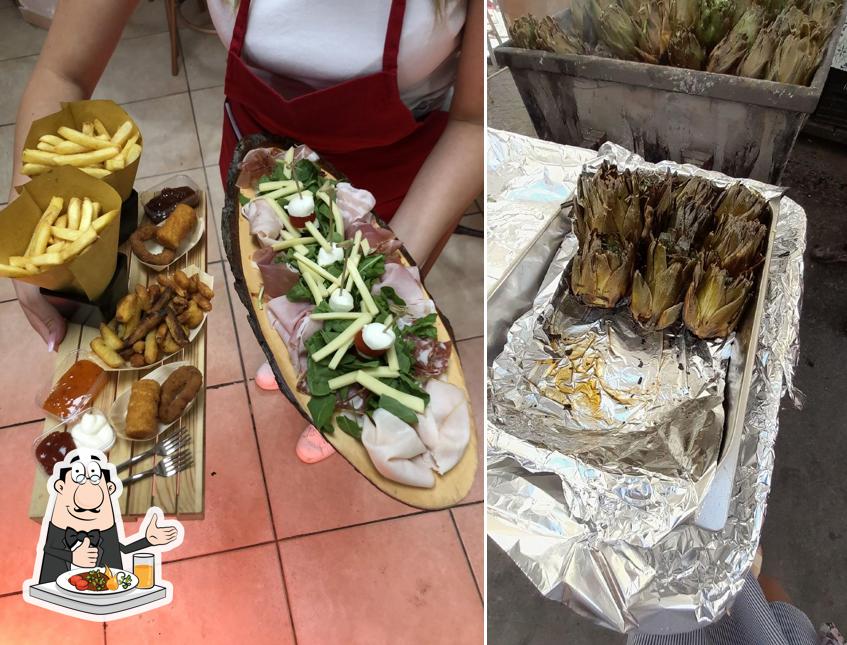 Platti al Trattoria Bar Termini IL Braciere