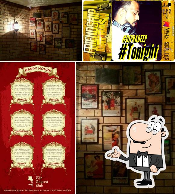 The interior of The Angrezi Pub