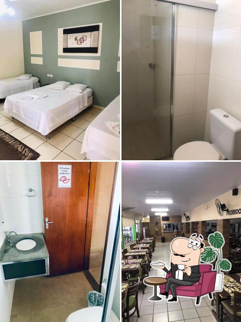 O interior do Restaurante e Pousada Os Galeguinhos