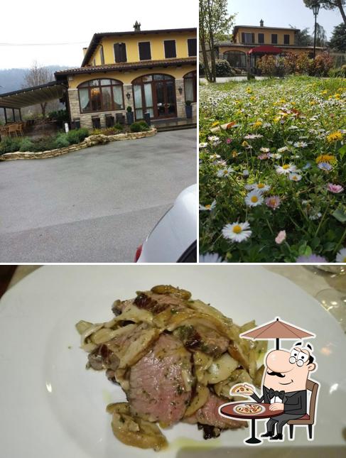 Ristorante Miravalle si caratterizza per la esterno e tavolo da pranzo